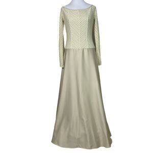 JS Collection Signature Creamy Off White Gown Maxi Dress Size 6